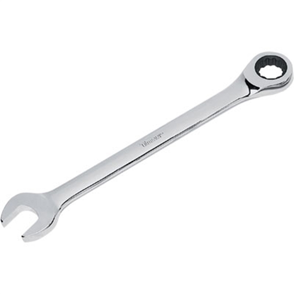 Titan Combination Ratcheting Wrench, 15mm Ratcheting Box End and Standard Open End 12515